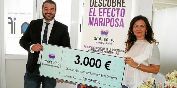 El Grupo Ambiseint da un donativo de 3.000 euros a la Asociación Asperger Ibiza y Formentera